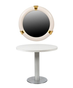 Pedestal, Mirror & Pedestal Table