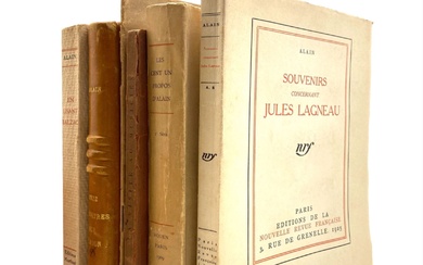 [Philosophie] ALAIN - Ensemble de 6 ouvrages « En lisant Balzac » ÉDITION ORIGINALE Paris,...