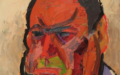 Pierre AMBROGIANI (1907-1985) Autoportrait Huile sur toile Signée en bas à gauche 81 x 60...