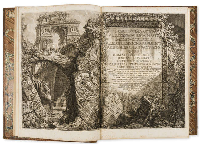 Piranesi (Giovanni Battista) Le Antichità Romane, 4 vol., 1756