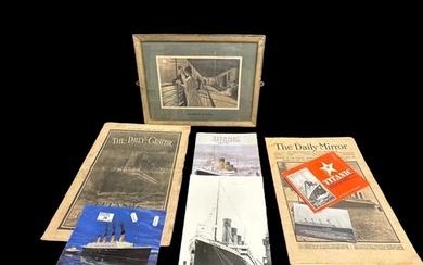 R.M.S. TITANIC: Mixed collection of items to include origin...