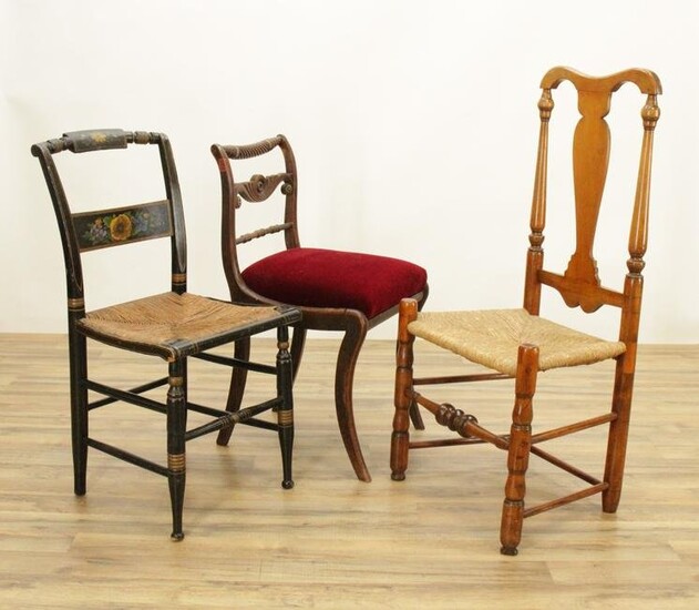 Regency Queen Anne & Federal Style Side Chairs