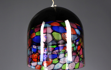Renato Toso/Noti Massari. 'Tinta' glass pendant from the 70s