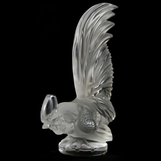 Rooster Figurine, Signed Lalique France