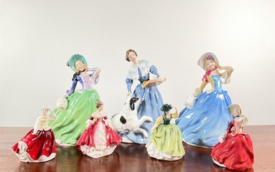 Royal Doulton: a collection of seven figures comprising "Jay...