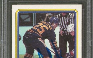 Sabres Dave Andretchuk Signed 1984 Topps #13 Card Autographed BAS Slab