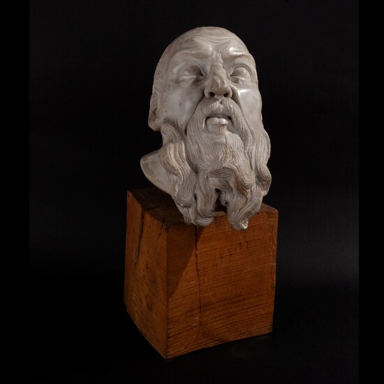 Sculpture representing head of a Prophet or Philosopher, Tuscany 16th century