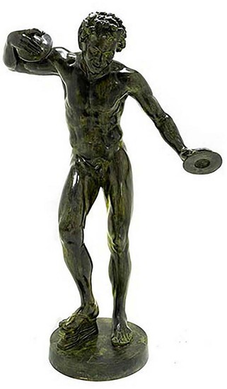 Scultura di Fauno danzante in bronzo, 19° / 20° secolo