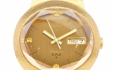 Seiko Watch K18 Yellow Gold 3823-5010 Quartz Men's SEIKO
