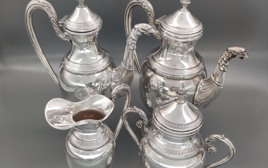 Servizio da tè e caffè (4) - .800 argento - Italia - Seconda metà del 20° secolo