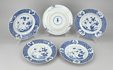 Set van 5 Kang Xi borden Ø 21,7 cm.