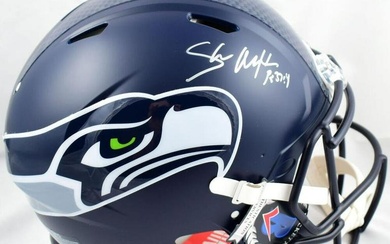 Shaun Alexander Signed Seahawks F/S Speed Helmet-Beckett W Hologram