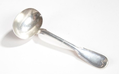* Silver SAUCE spoon. 18th century handle. L....