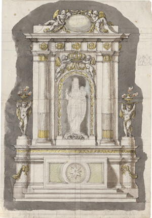 Süddeutsch – um 1770. Altarentwurf