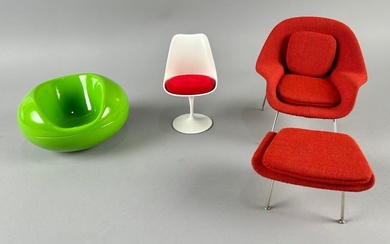THREE VITRA DESIGN MUSEUM MINIATURE CHAIRS BY FINNISH DESIGNERS 20th Century Heights from 2.5" to