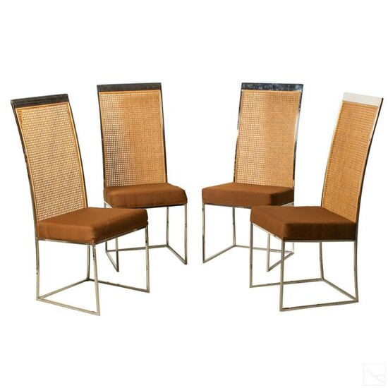 Thayer Coggin Mid Century Chrome Dining Chairs SET
