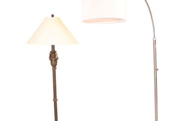 Two Contemporary Floor Lamps