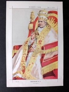 Vanity Fair Print 1870 Pope Pius, Clergy