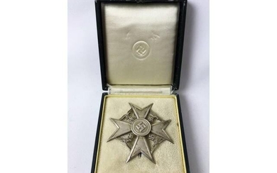 WW2 German Luftwaffe Spanish Cross in Silver, 835