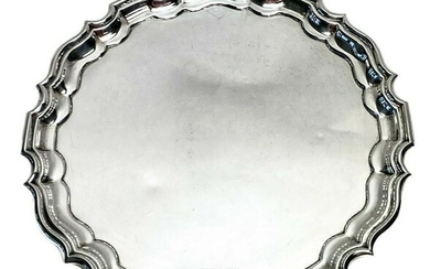 Walker & Hall English Sterling Silver Footed Salver