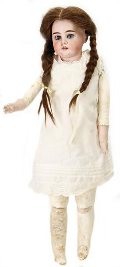 bisque porcelain shoulder headed doll, AM 3200, 63 cm