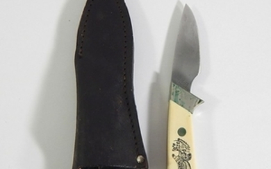 Schrade Eagle Scrimshaw USA SC509 Fixed Blade Knife