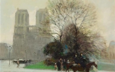 Jules-René Hervé, (French, 1887-1981), Paris, Notre