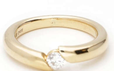 14 kt. Gold - Ring - 0.19 ct Diamond