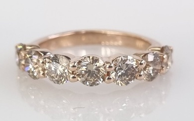 14 kt. Pink gold - Ring - 2.19 ct Diamond