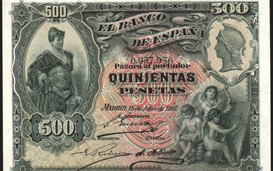 15 de julio de 1907. 500 pesetas. EBC