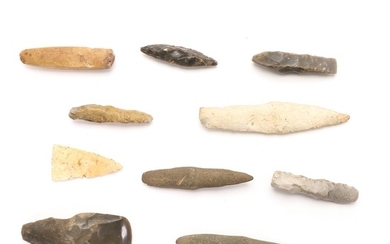 A collection of 19 Danish Neolithic artefacts.