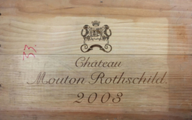 6 bts Pauillac Ch. Mouton Rothschild 1er Grand Cru Classé 0.75 L 2003