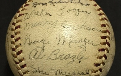 1943 Cardinals Team Signed NL Ford