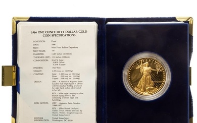1986-W Gold Proof 1 Ounce American Eagle