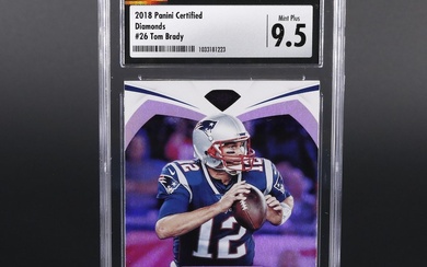 2018 Panini Certified Diamonds Tom Brady CSG 9.5 #26 New England Patriots
