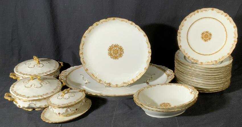 20pc Vintage HAVILAND French Porcelain Dinnerware