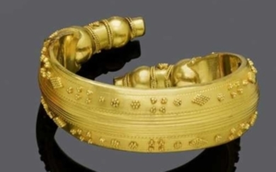 GOLD BANGLE, BY LALAOUNIS.