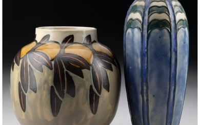 27075: Two Royal Doulton Glazed Ceramic Vases, circa 19