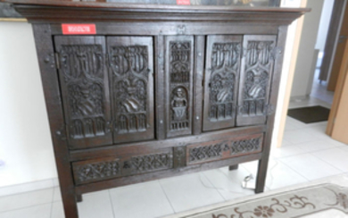 Cabinet with Gothic panels (1) - Gothic - Wood - Late 15th century