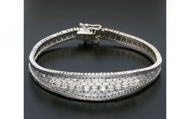 18 kt. White gold - Bracelet - 0.39 ct Diamond