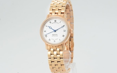 Epos - Ladies automatic watch with rose PVD - 4387-S/S-RG-WHT/BLU - Women - 2011-present