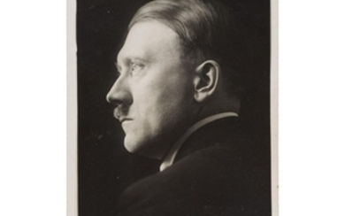 Adolf Hitler - eigenhändige Unterschrift auf einem frühen Hoffmann-Foto