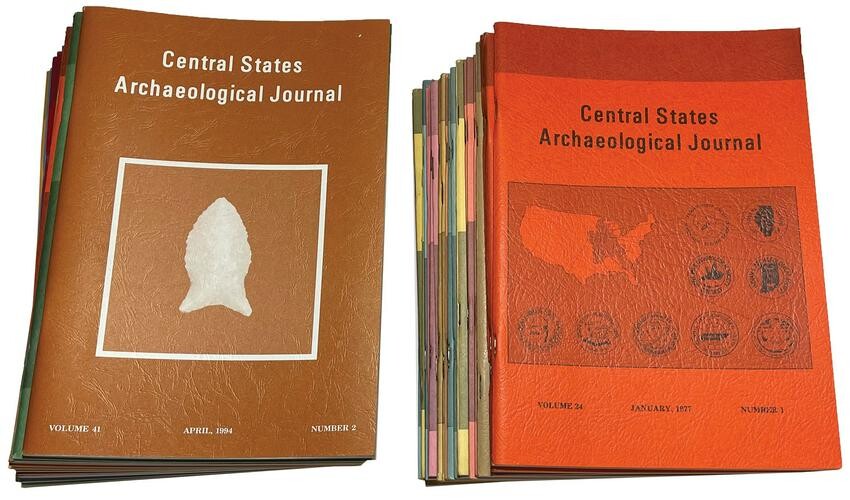 50 Issues of Central States Archaeological Journals.