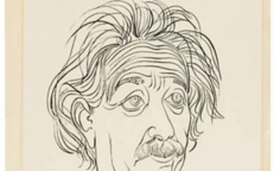 [EINSTEIN, Albert (1879-1955)] – Josef Scharl (1896-1954). Bildnis Albert Einstein, silkscreen print signed by the sitter ('A. Einstein'; bottom left) and the artist ('Jos. Scharl'; bottom right), 1946.