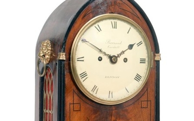A Regency Mahogany Striking Table Clock, signed Barraud, Cornhill, London,...