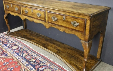 A William & Mary style oak dresser