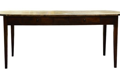 A Provincial style harvest table