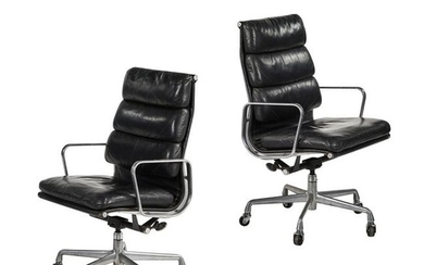 Charles Eames Soft Pad Aluminum Group Executive Chairs