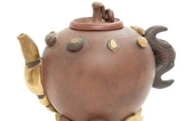 A Chinese Yixing Pottery Teapot