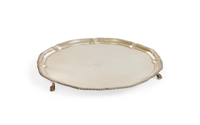 An English Silver Footed Tray